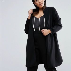 ASOS Curve Luxe NWT Longline Bomber Jacket & Pant